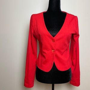 Love Moschino red blazer size 8